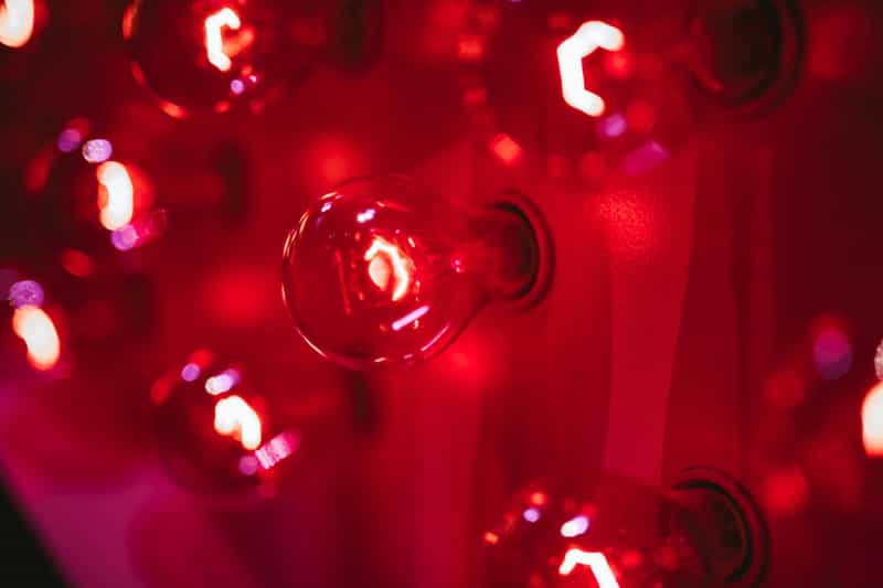 Red light therapy illustration