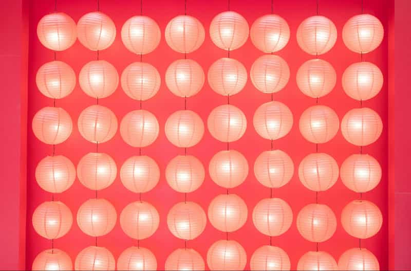 Red light therapy illustration